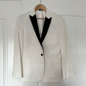 Men’s Express White tuxedo blazer jacket sz 38S